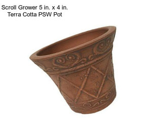 Scroll Grower 5 in. x 4 in. Terra Cotta PSW Pot