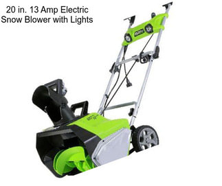 20 in. 13 Amp Electric Snow Blower with Lights