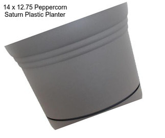 14 x 12.75 Peppercorn Saturn Plastic Planter