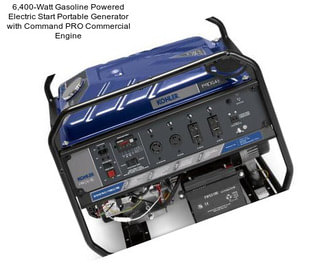 6,400-Watt Gasoline Powered Electric Start Portable Generator with Command PRO Commercial Engine