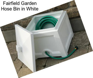 Fairfield Garden Hose Bin in White