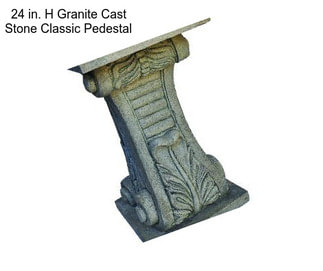 24 in. H Granite Cast Stone Classic Pedestal