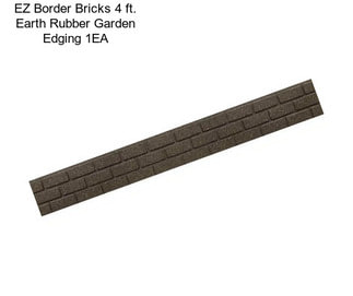 EZ Border Bricks 4 ft. Earth Rubber Garden Edging 1EA
