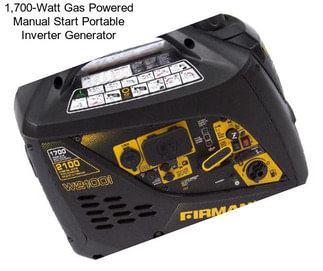 1,700-Watt Gas Powered Manual Start Portable Inverter Generator