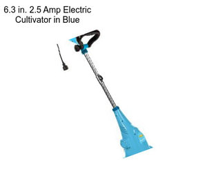 6.3 in. 2.5 Amp Electric Cultivator in Blue