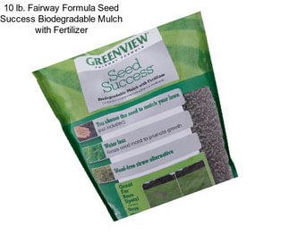 10 lb. Fairway Formula Seed Success Biodegradable Mulch with Fertilizer