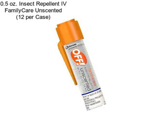 0.5 oz. Insect Repellent IV FamilyCare Unscented (12 per Case)