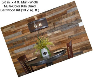 3/8 in. x 4 ft. Multi-Width Multi-Color Kiln Dried Barnwood Kit (10.2 sq. ft.)