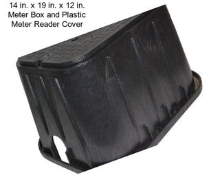 14 in. x 19 in. x 12 in. Meter Box and Plastic Meter Reader Cover