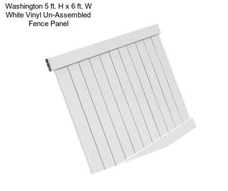 Washington 5 ft. H x 6 ft. W White Vinyl Un-Assembled Fence Panel