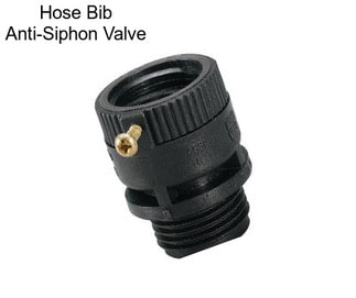 Hose Bib Anti-Siphon Valve