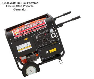 8,000-Watt Tri-Fuel Powered Electric Start Portable Generator