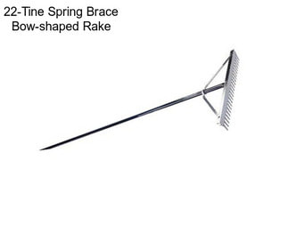 22-Tine Spring Brace Bow-shaped Rake