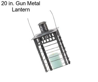 20 in. Gun Metal Lantern