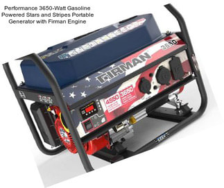 Performance 3650-Watt Gasoline Powered Stars and Stripes Portable Generator with Firman Engine