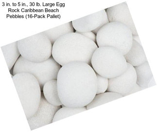 3 in. to 5 in., 30 lb. Large Egg Rock Caribbean Beach Pebbles (16-Pack Pallet)