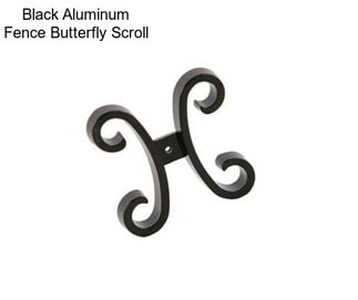 Black Aluminum Fence Butterfly Scroll