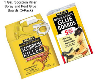 1 Gal. Scorpion Killer Spray and Pest Glue Boards (5-Pack)