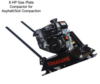 6 HP Gas Plate Compactor for Asphalt/Soil Compaction