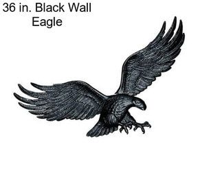 36 in. Black Wall Eagle