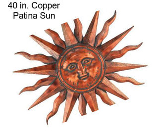 40 in. Copper Patina Sun