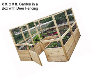 8 ft. x 8 ft. Garden in a Box with Deer Fencing