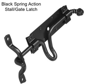 Black Spring Action Stall/Gate Latch