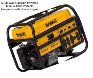 5300-Watt Gasoline Powered Manual Start Portable Generator with Honda Engine