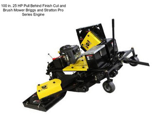 100 in. 25 HP Pull Behind Finish Cut and Brush Mower Briggs and Stratton Pro Series Engine