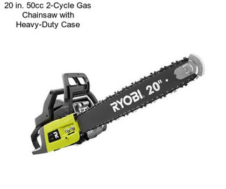 20 in. 50cc 2-Cycle Gas Chainsaw with Heavy-Duty Case