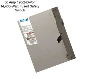 60 Amp 120/240-Volt 14,400-Watt Fused Safety Switch