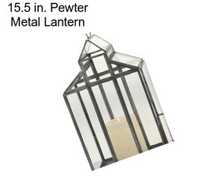 15.5 in. Pewter Metal Lantern