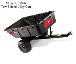 10 cu. ft. 650 lb. Tow-Behind Utility Cart