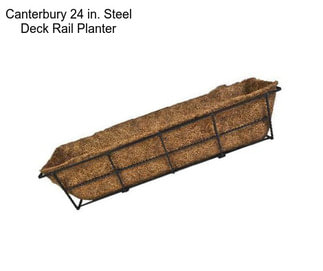 Canterbury 24 in. Steel Deck Rail Planter