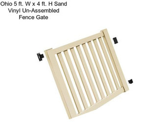 Ohio 5 ft. W x 4 ft. H Sand Vinyl Un-Assembled Fence Gate