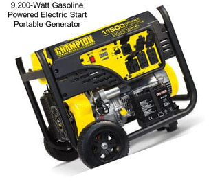 9,200-Watt Gasoline Powered Electric Start Portable Generator