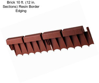 Brick 10 ft. (12 in. Sections) Resin Border Edging