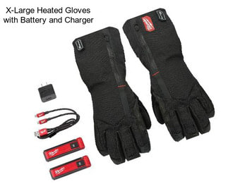 X-Large Heated Gloves with Battery and Charger