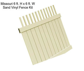 Missouri 6 ft. H x 6 ft. W Sand Vinyl Fence Kit