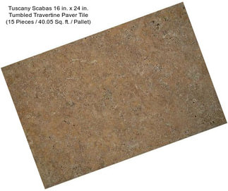 Tuscany Scabas 16 in. x 24 in. Tumbled Travertine Paver Tile (15 Pieces / 40.05 Sq. ft. / Pallet)