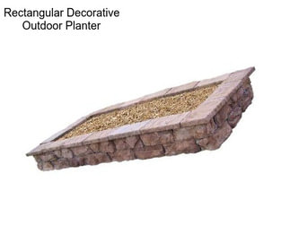 Rectangular Decorative Outdoor Planter