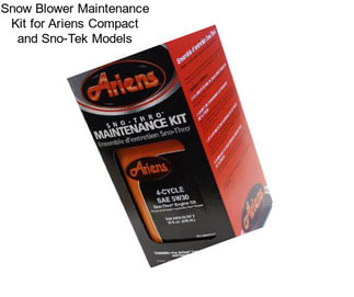Snow Blower Maintenance Kit for Ariens Compact and Sno-Tek Models