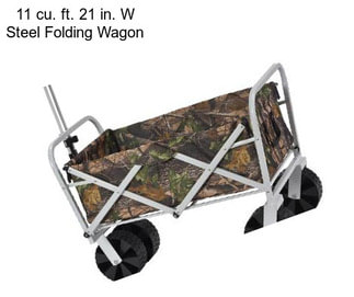 11 cu. ft. 21 in. W Steel Folding Wagon