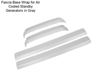 Fascia Base Wrap for Air Cooled Standby Generators in Gray