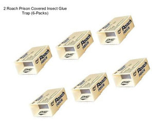 2 Roach Prison Covered Insect Glue Trap (6-Packs)