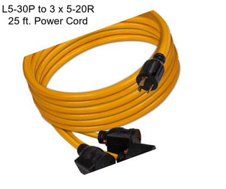 L5-30P to 3 x 5-20R 25 ft. Power Cord