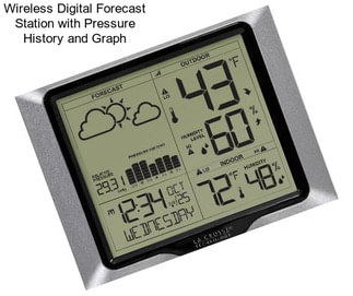 Wireless Digital Forecast Station with Pressure History and Graph