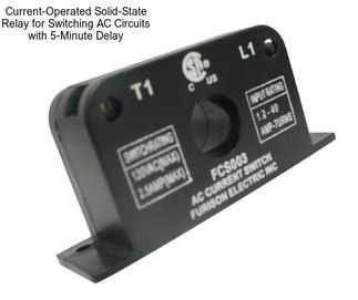 Current-Operated Solid-State Relay for Switching AC Circuits with 5-Minute Delay