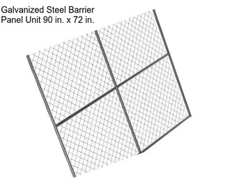 Galvanized Steel Barrier Panel Unit 90 in. x 72 in.