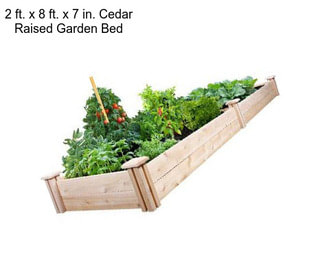 2 ft. x 8 ft. x 7 in. Cedar Raised Garden Bed